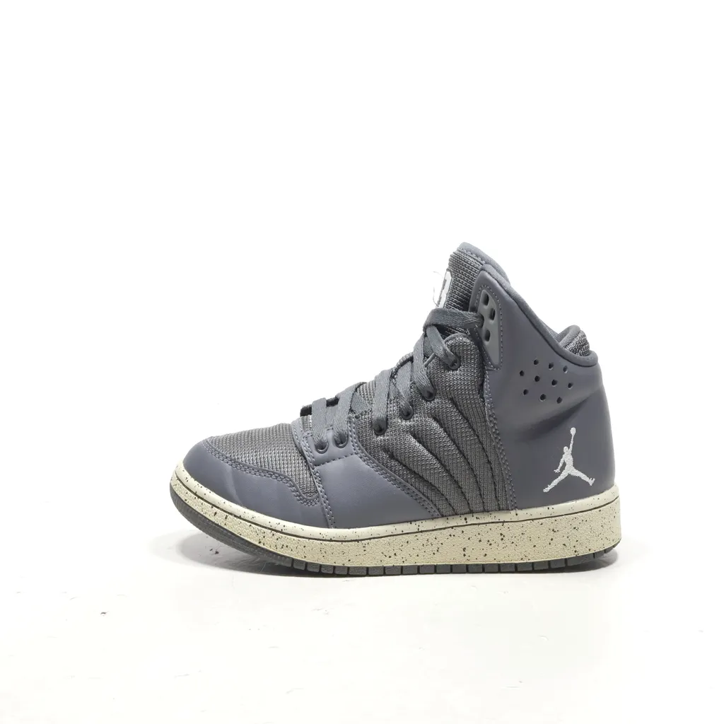 Air Jordan 1 Flight 4 Premium High-Top Sneakers Leather Grey Color For Women