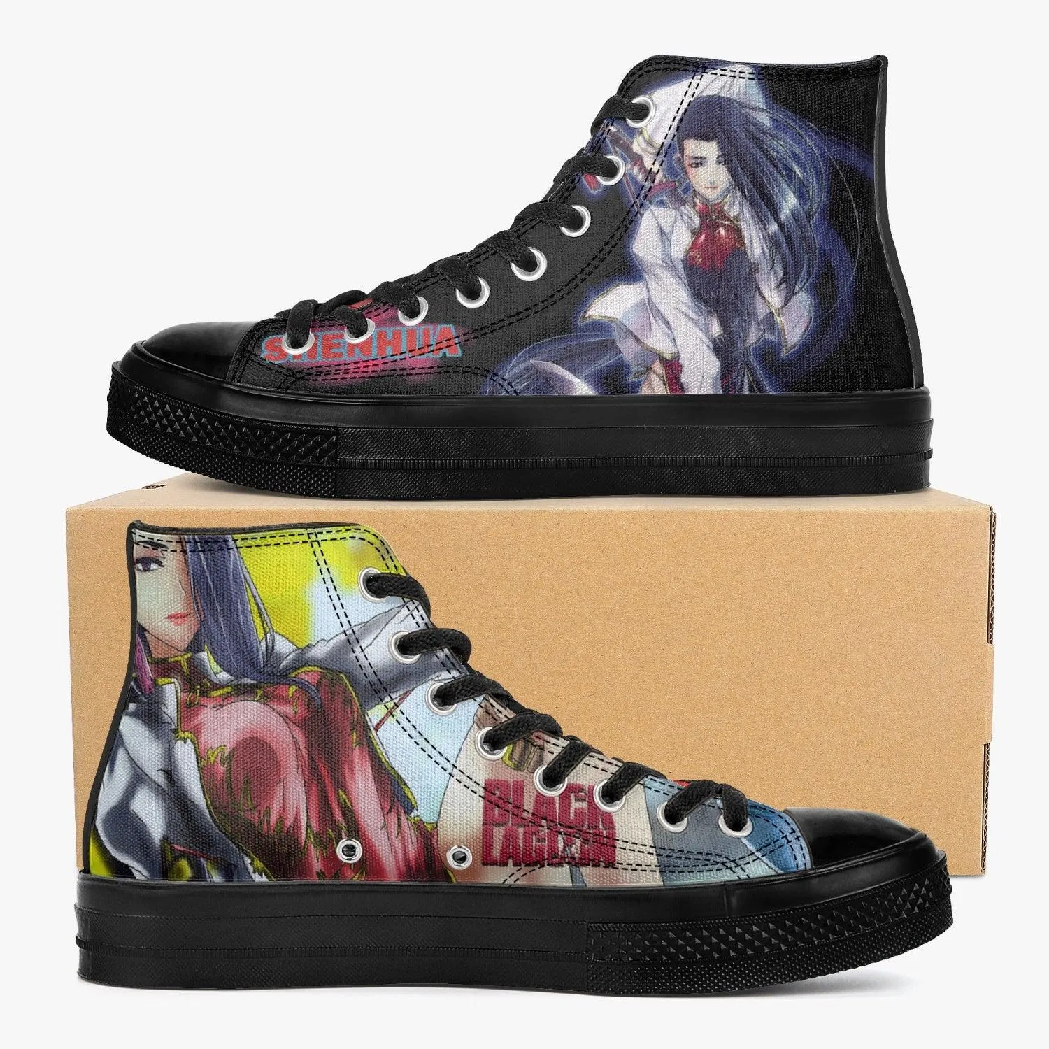 Black Lagoon Shunhua A-Star High Anime Shoes
