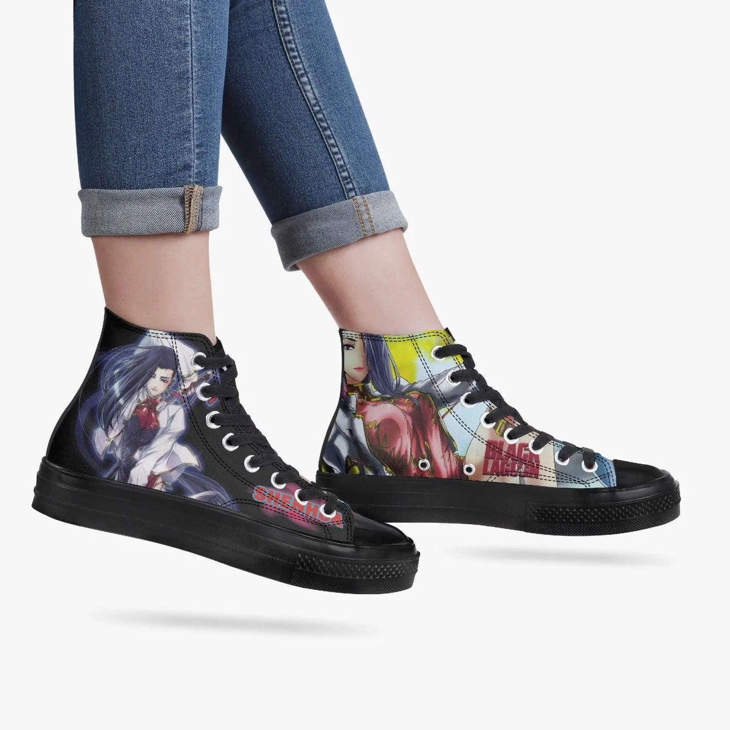 Black Lagoon Shunhua A-Star High Anime Shoes