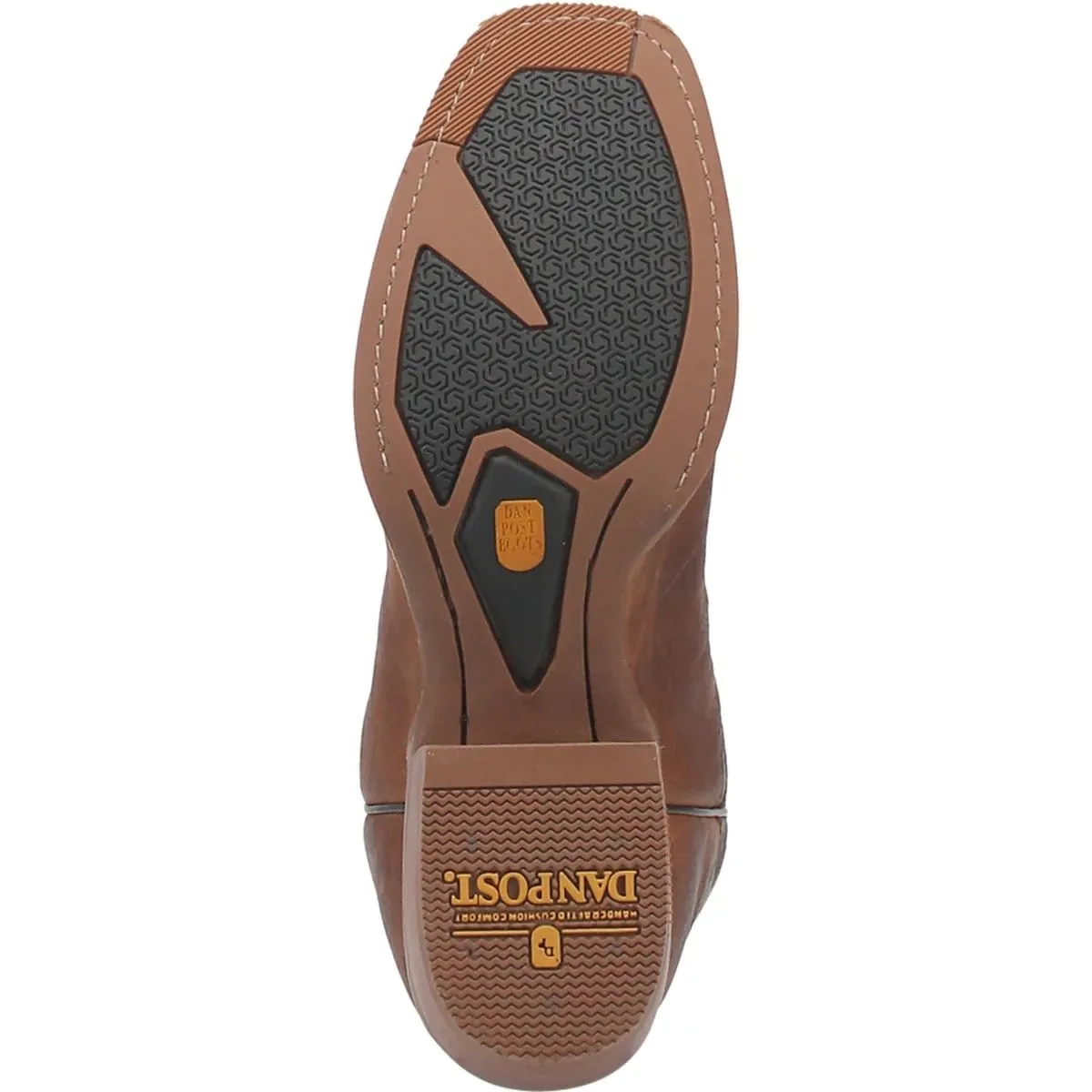 Dan Post Men's Richland Genuine Leather Square Toe Boots - Saddle