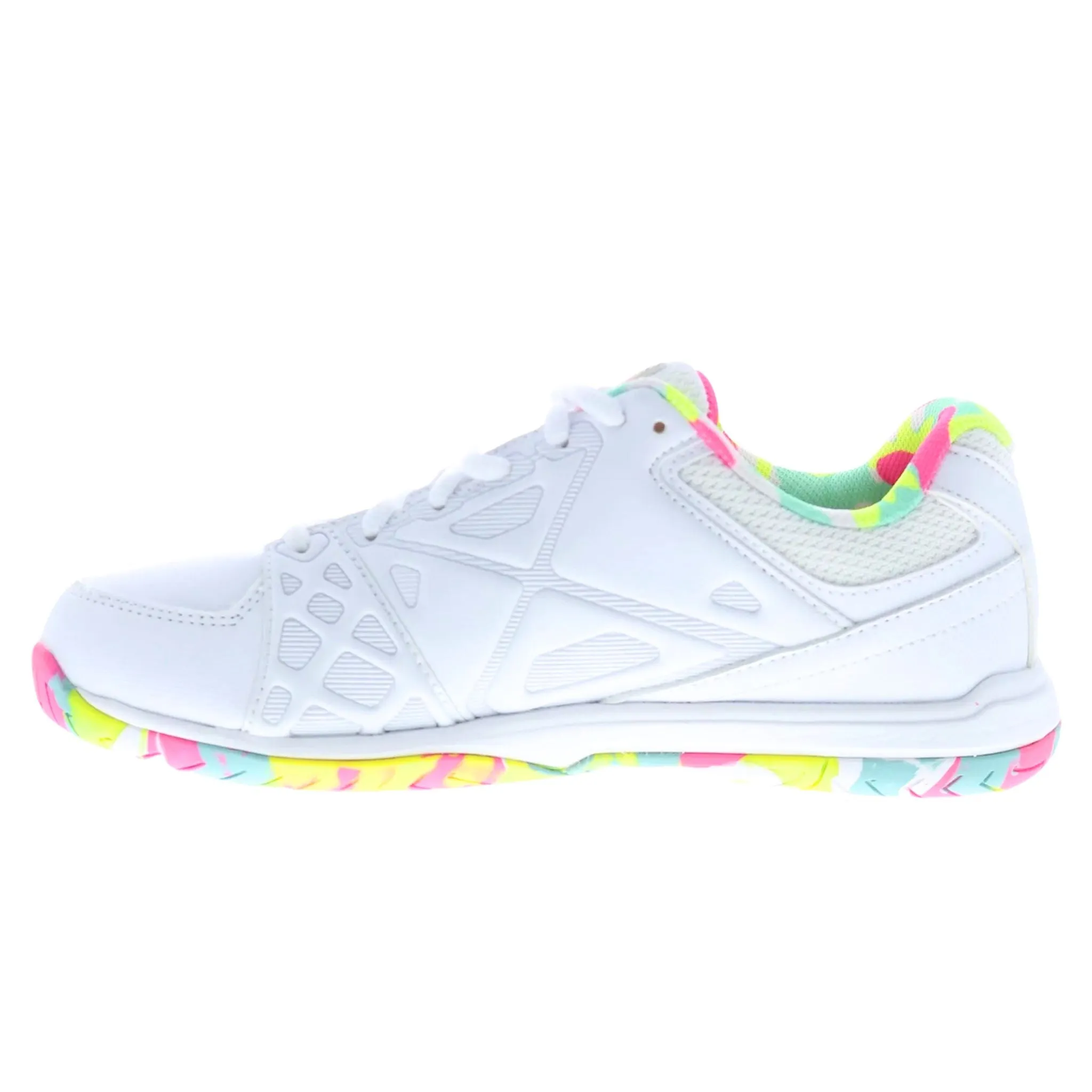 Fila Women's 5PM00605 199 Double Bounce 3 White Multi Pickleball Shoes