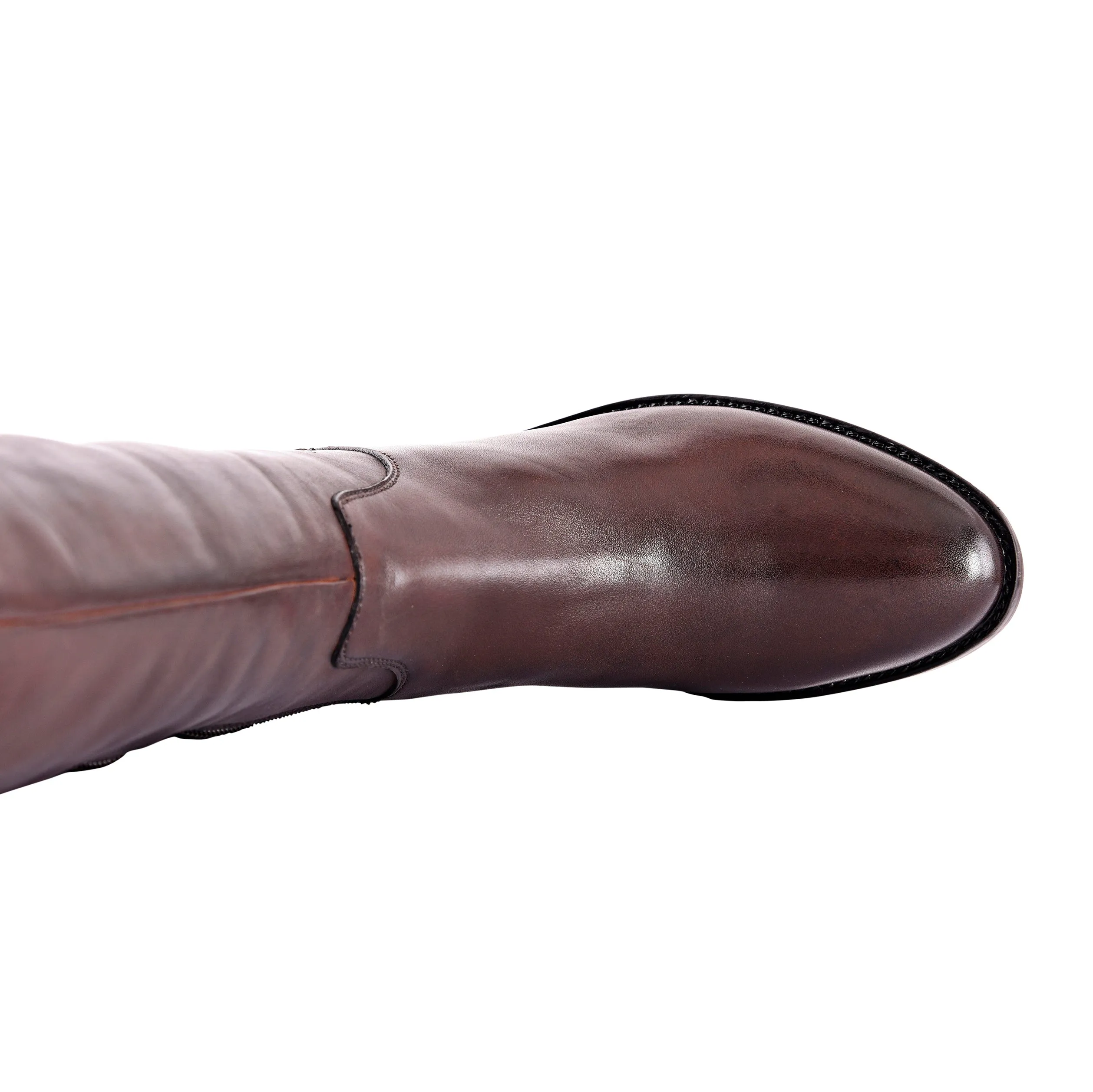 Garnet Block Heel Knee High Riding Boots