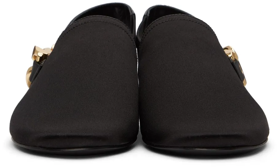 Givenchy Black Chain Slingback Mules