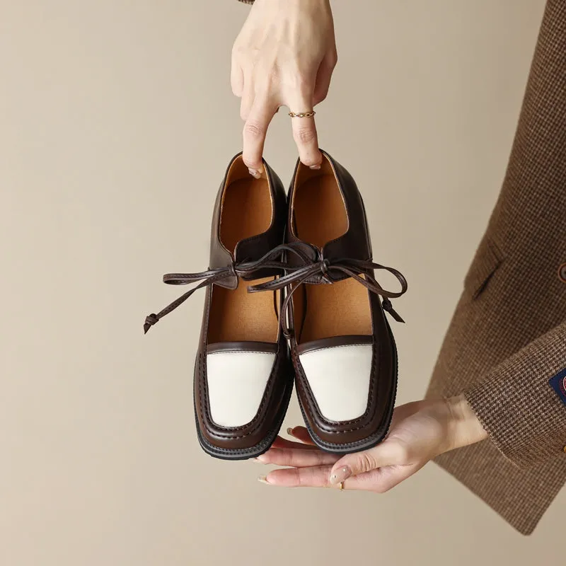 Greta Laced Retro Loafers - 2 Colors