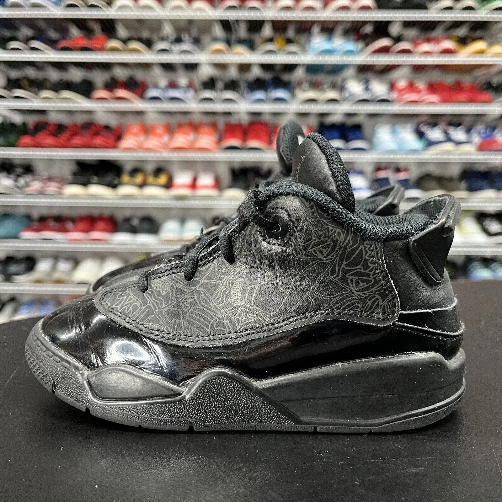 Kids Nike Air Jordan Black Dub Zero 311072-003 Size 10C