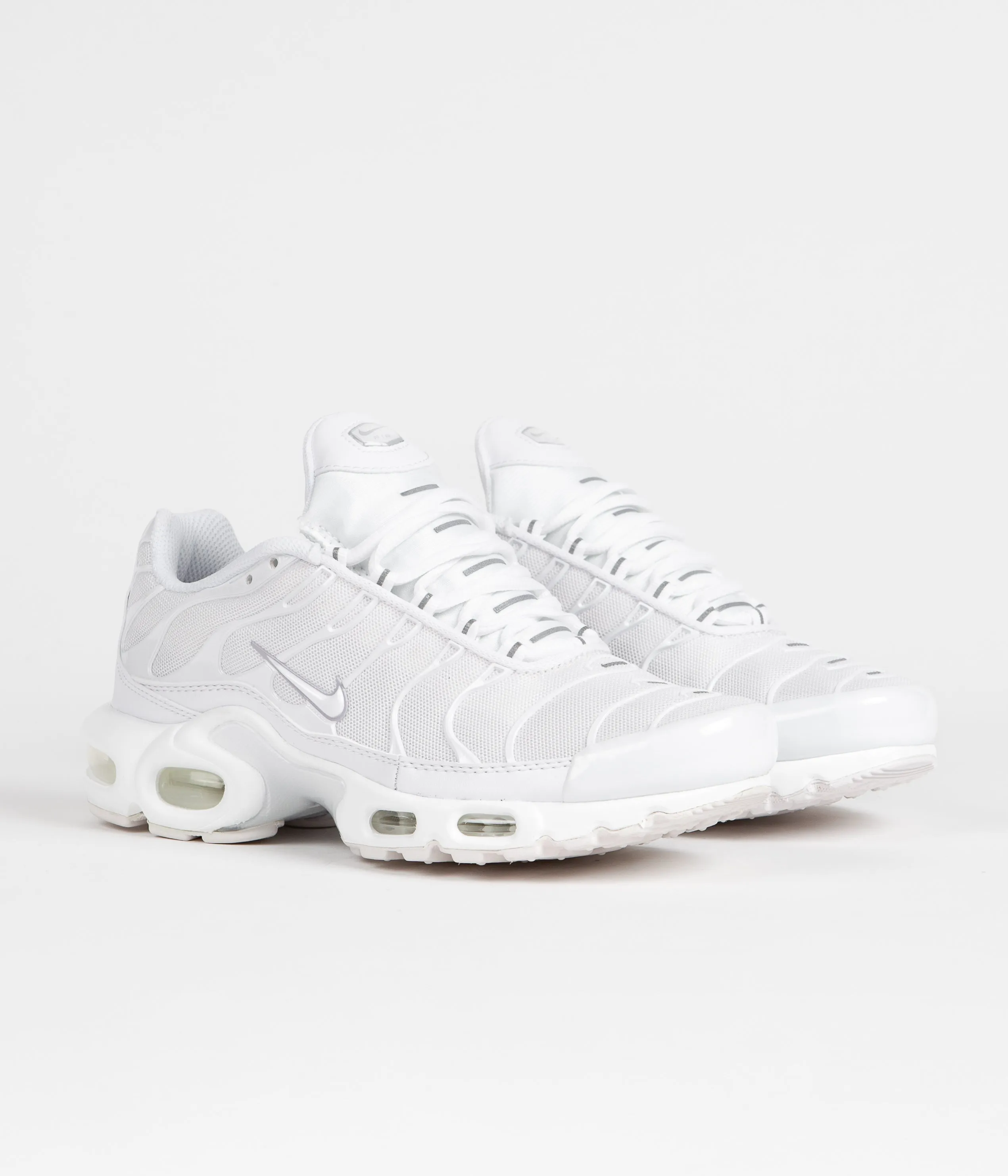 Nike Womens Air Max Plus Shoes - White / White - Pure Platinum