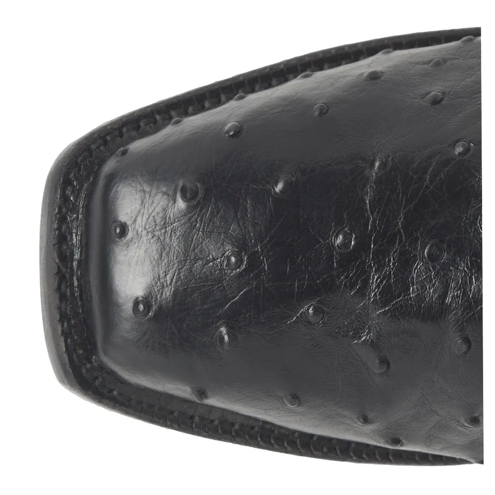 Rancher Full Quill Ostrich Square Toe Cowboy Boots