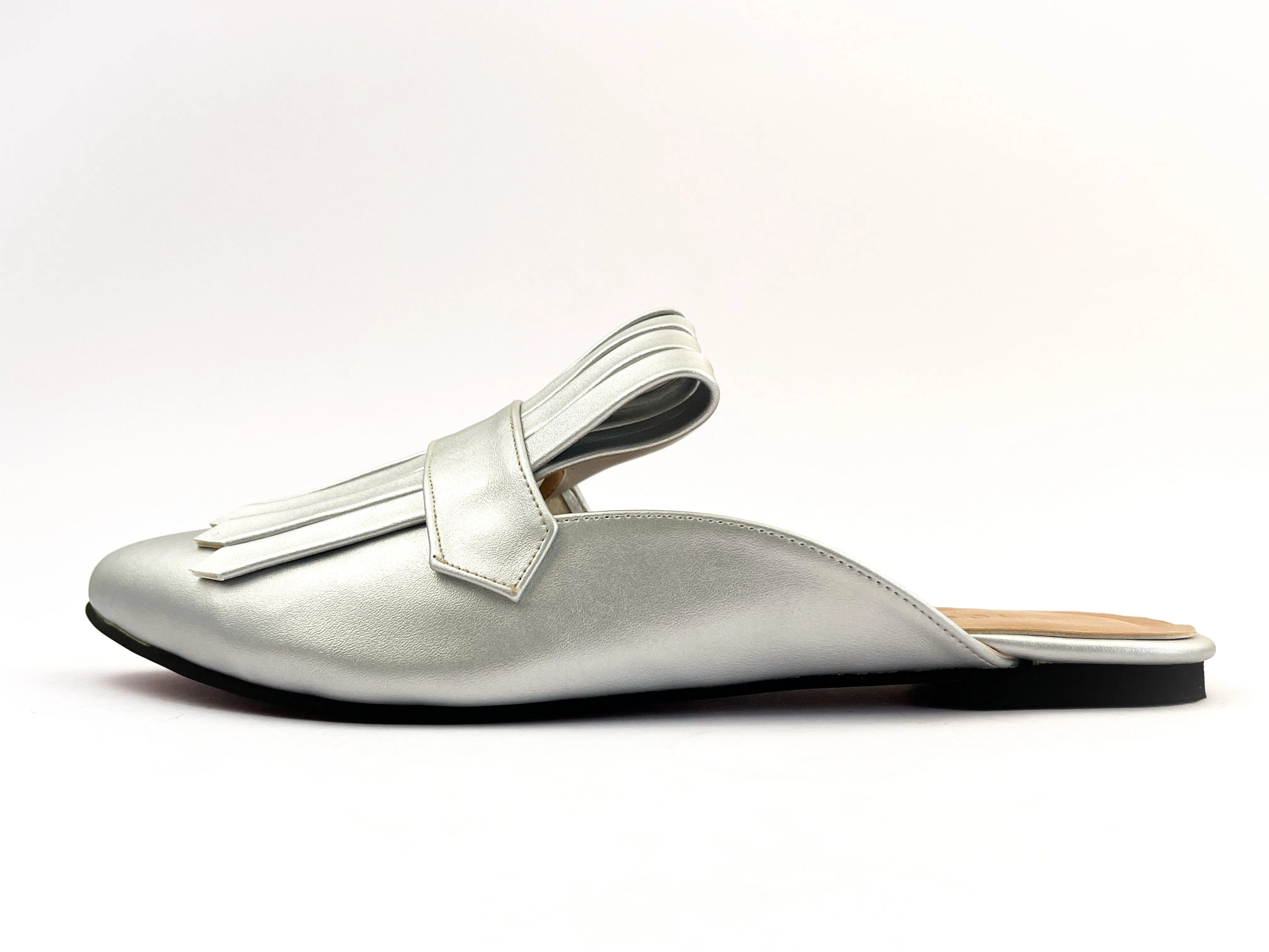 Silver Met Gala Mules